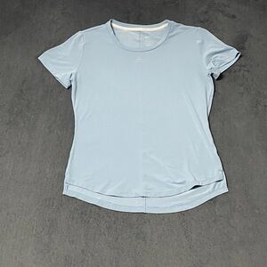 Nike Top Dri-FIT UV One Luxe Short Sleeve T-Shirt Womens XS Blue DD0618-494